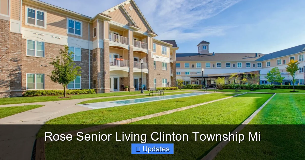 Rose Senior Living Clinton Township Mi