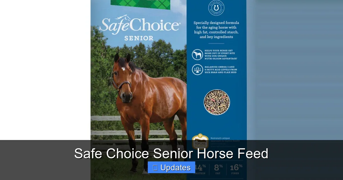 Safe Choice Senior Horse Feed