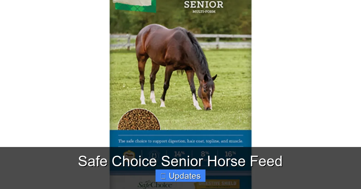 Safe Choice Senior Horse Feed