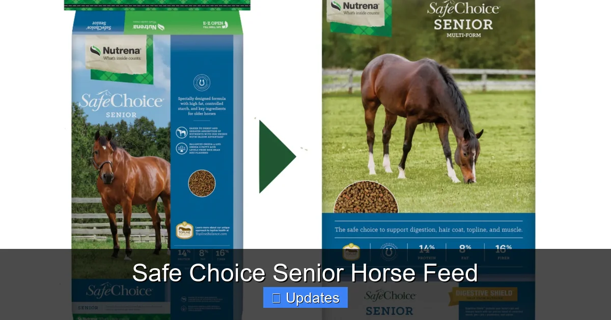 Safe Choice Senior Horse Feed