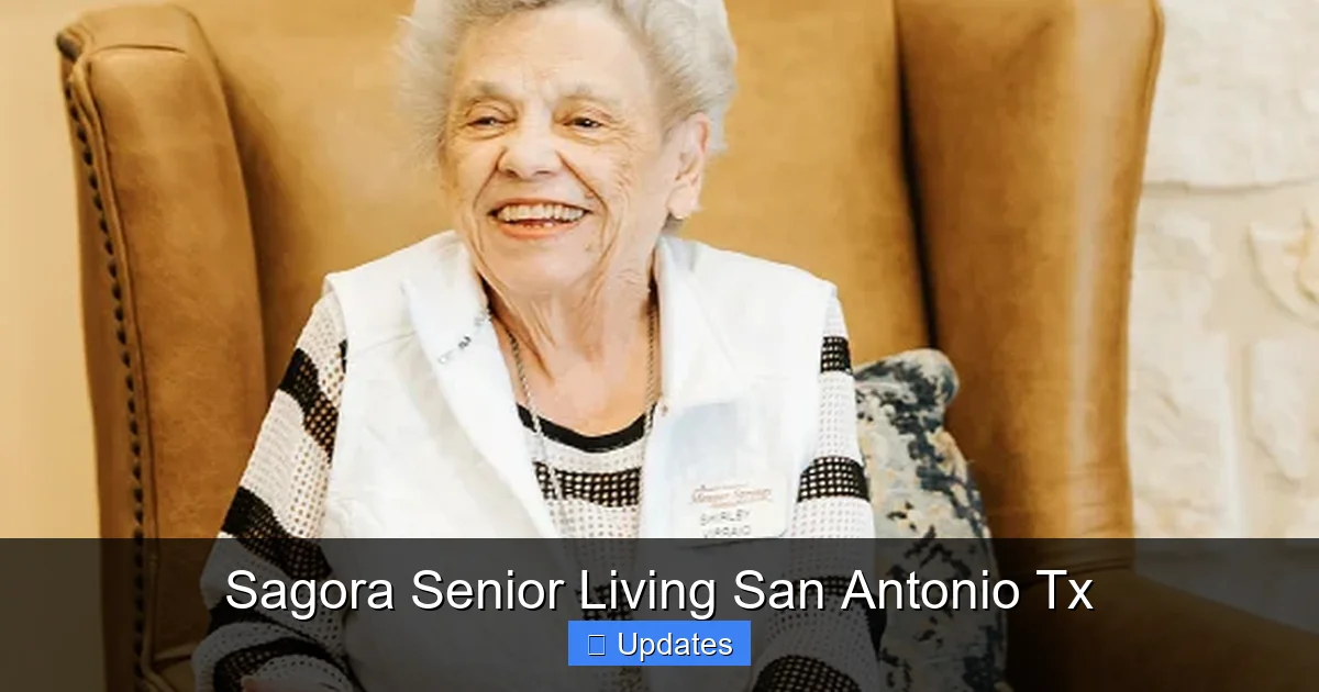 Sagora Senior Living San Antonio Tx