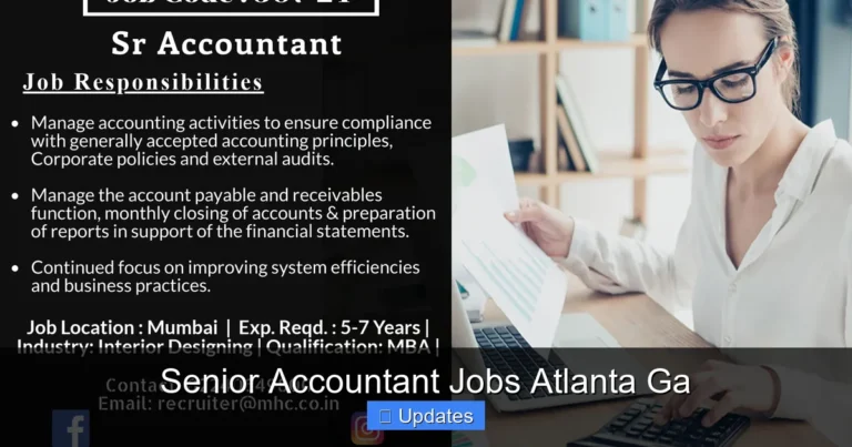 Senior Accountant Jobs Atlanta Ga