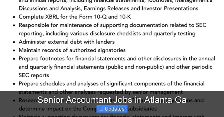 Senior Accountant Jobs in Atlanta Ga