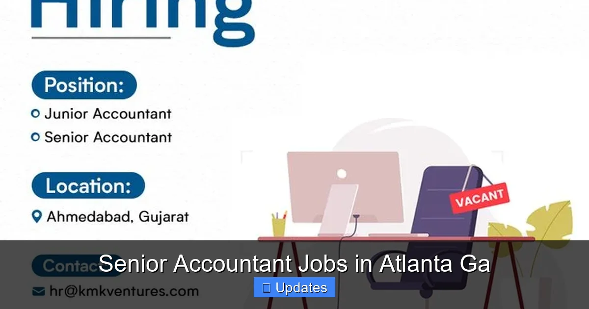 Senior Accountant Jobs in Atlanta Ga