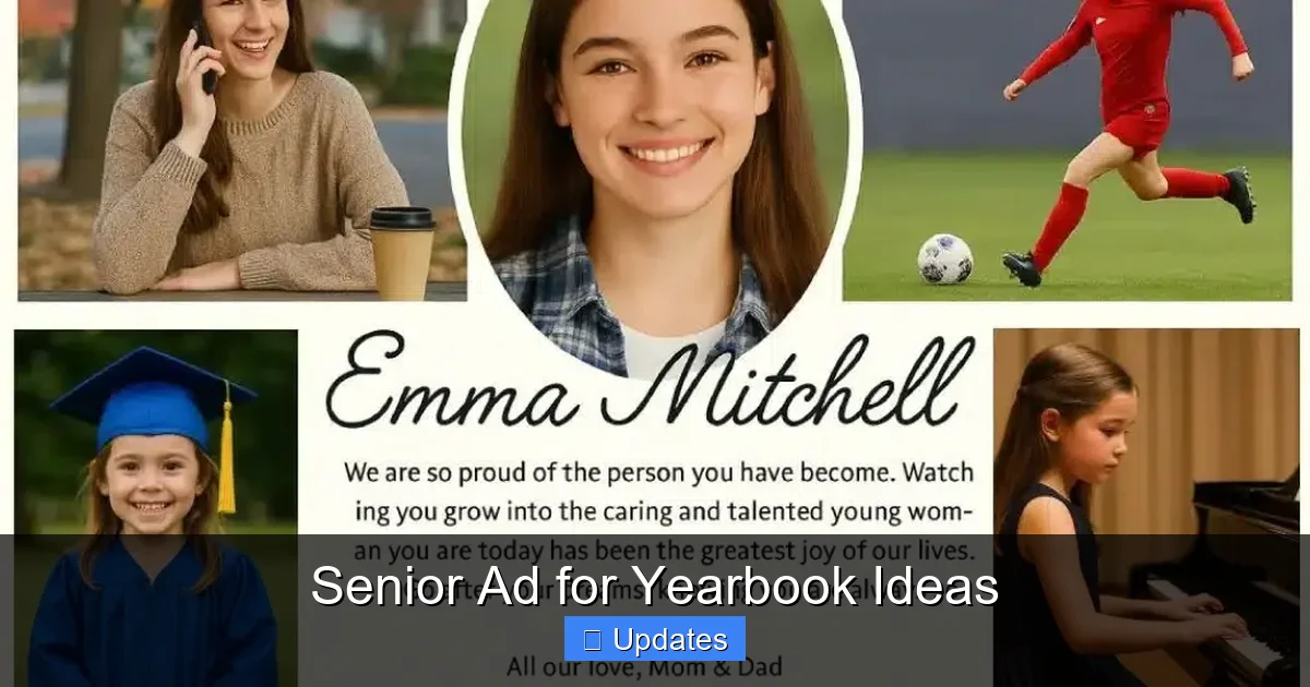 Senior Ad for Yearbook Ideas