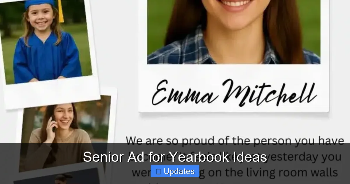 Senior Ad for Yearbook Ideas