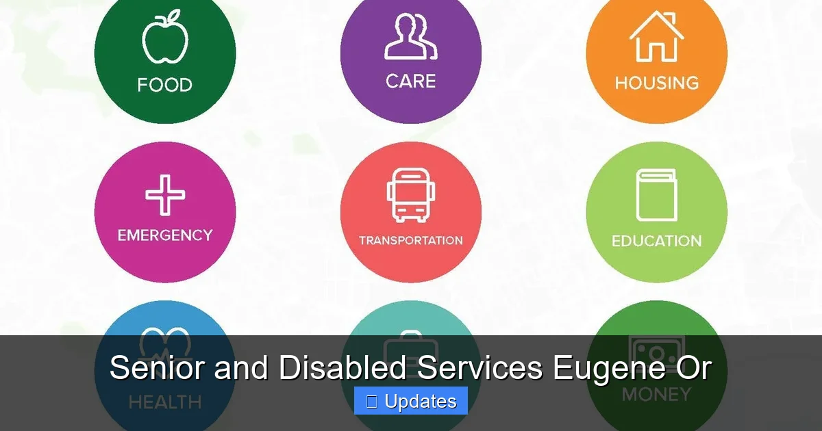 Senior and Disabled Services Eugene Or