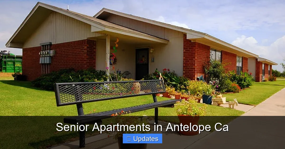 Senior Apartments in Antelope Ca