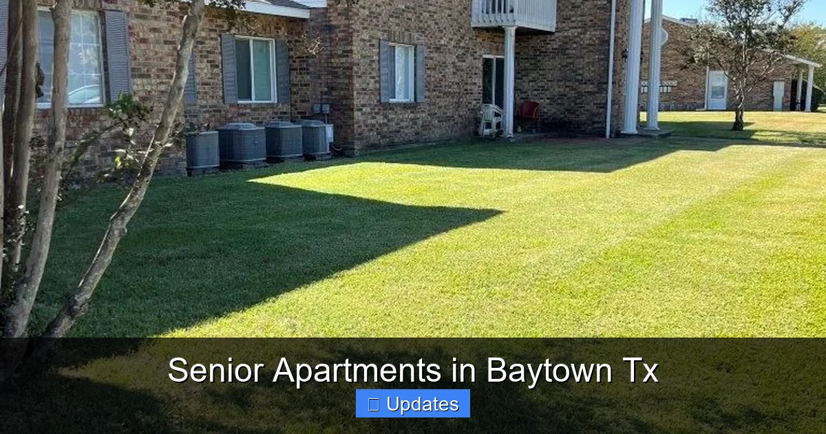 Senior Apartments in Baytown Tx