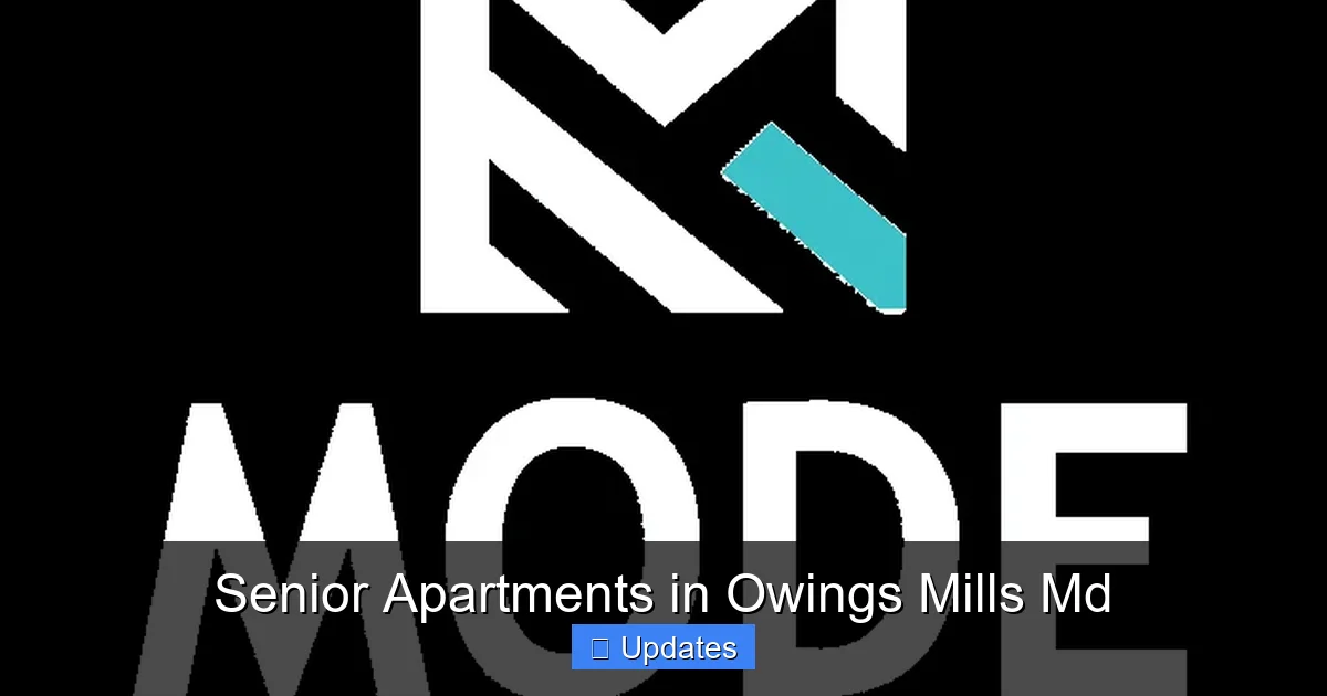 Senior Apartments in Owings Mills Md