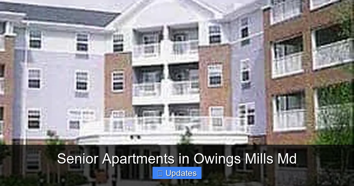 Senior Apartments in Owings Mills Md