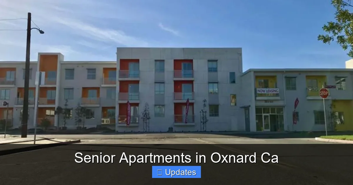 Senior Apartments in Oxnard Ca
