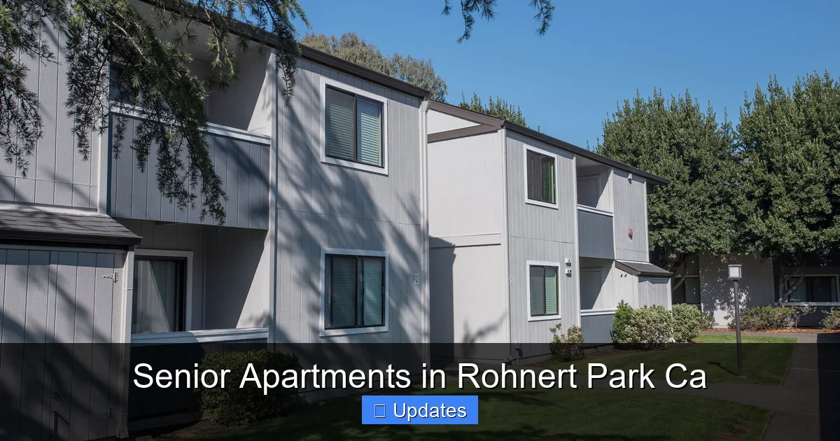 Senior Apartments in Rohnert Park Ca