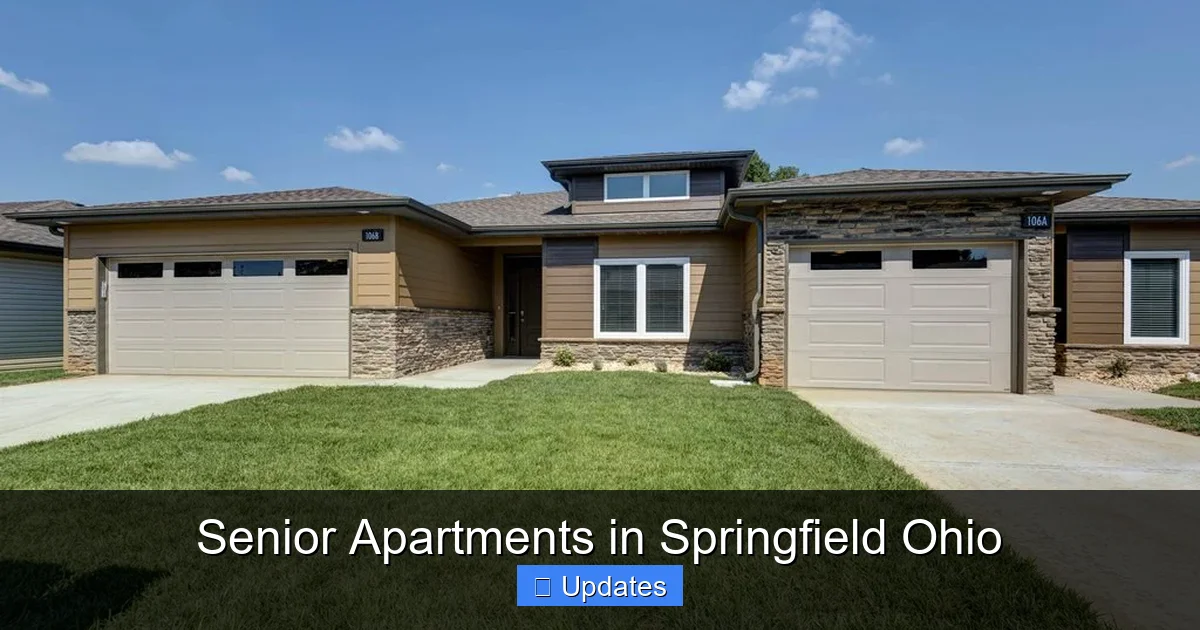 Senior Apartments in Springfield Ohio