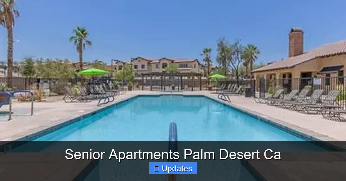 Senior Apartments Palm Desert Ca