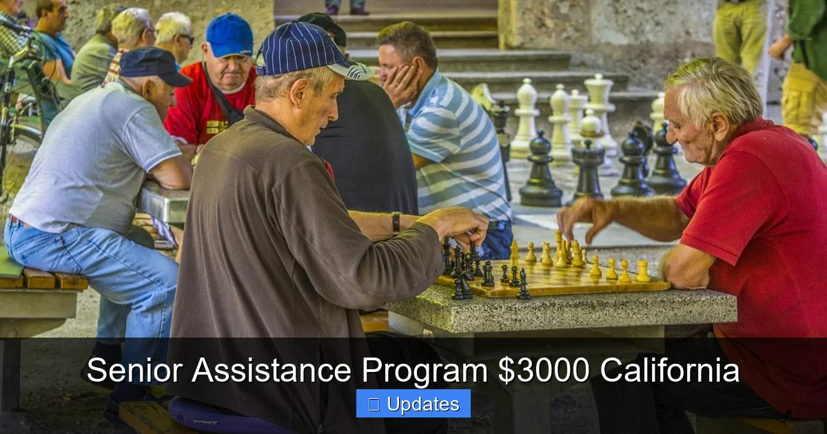 Senior Assistance Program $3000 California