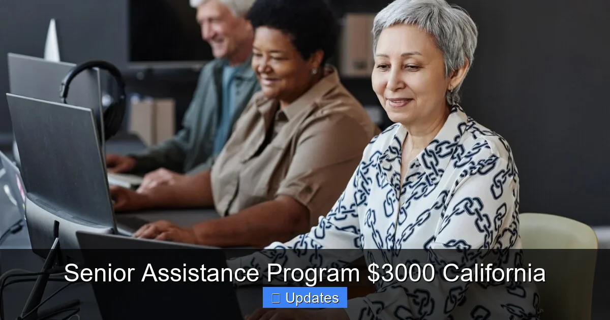 Senior Assistance Program $3000 California