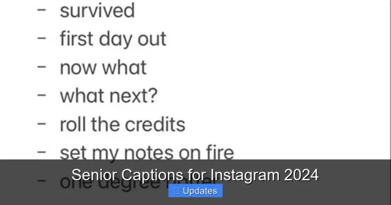 Senior Captions for Instagram 2024