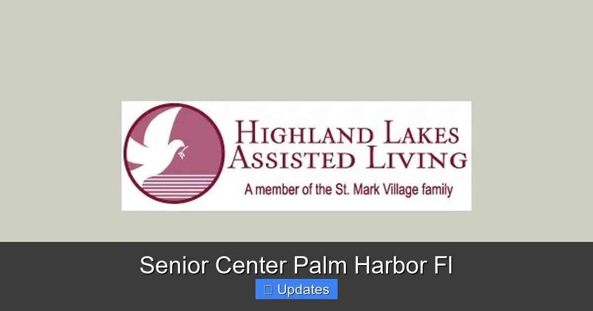 Senior Center Palm Harbor Fl