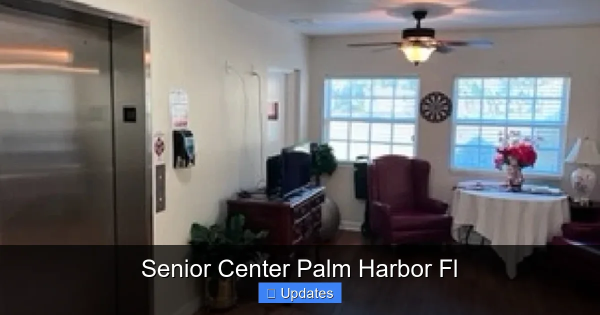 Senior Center Palm Harbor Fl