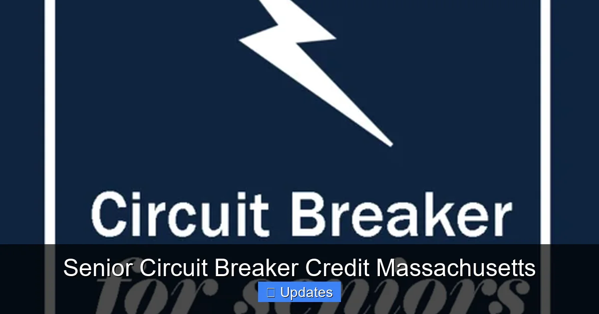 Senior Circuit Breaker Credit Massachusetts