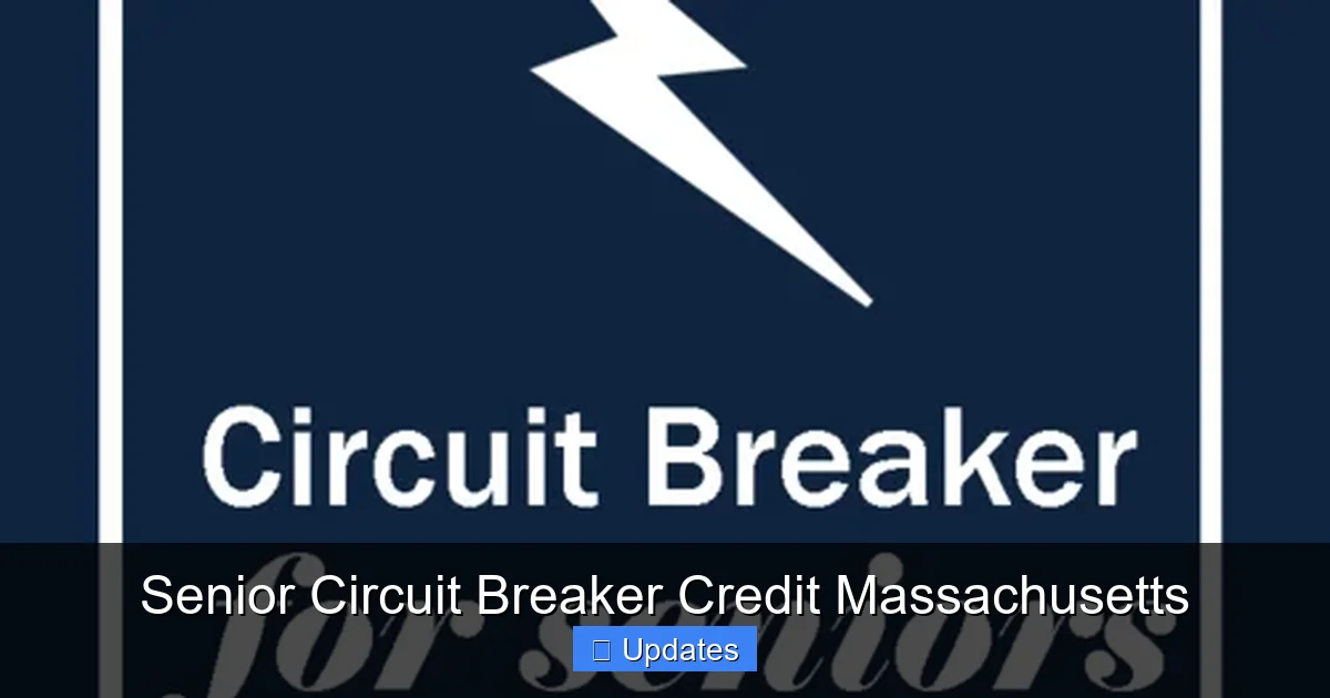 Senior Circuit Breaker Credit Massachusetts