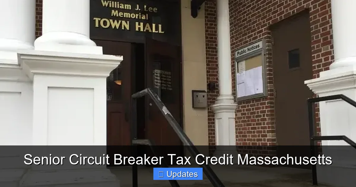Senior Circuit Breaker Tax Credit Massachusetts