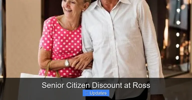 Senior Citizen Discount at Ross