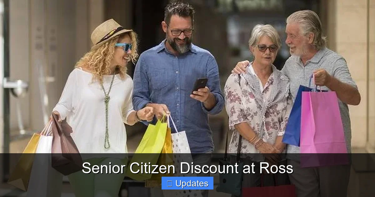 Senior Citizen Discount at Ross