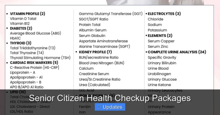 Senior Citizen Health Checkup Packages