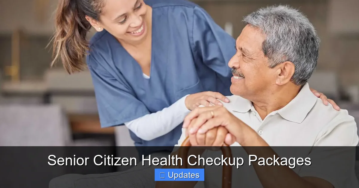 Senior Citizen Health Checkup Packages