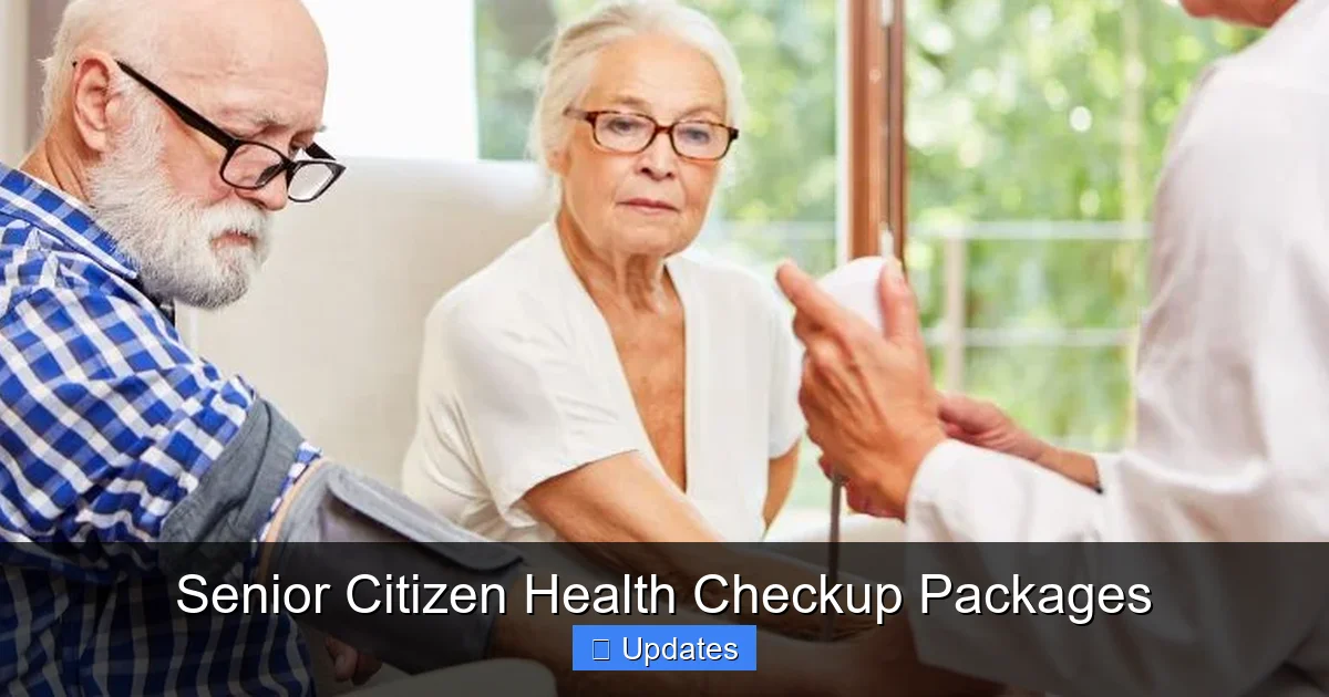 Senior Citizen Health Checkup Packages