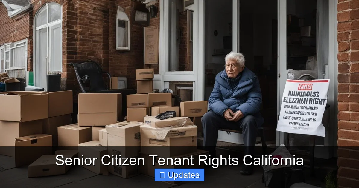 Senior Citizen Tenant Rights California