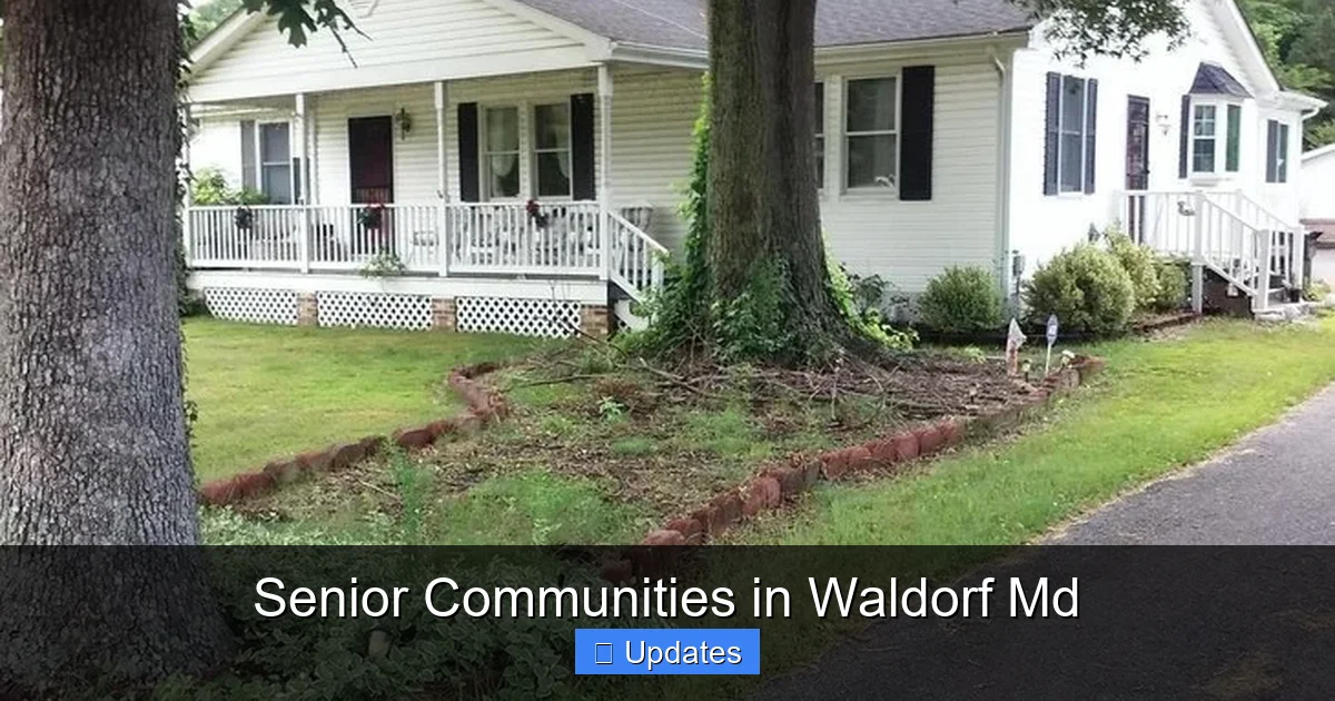 Senior Communities in Waldorf Md