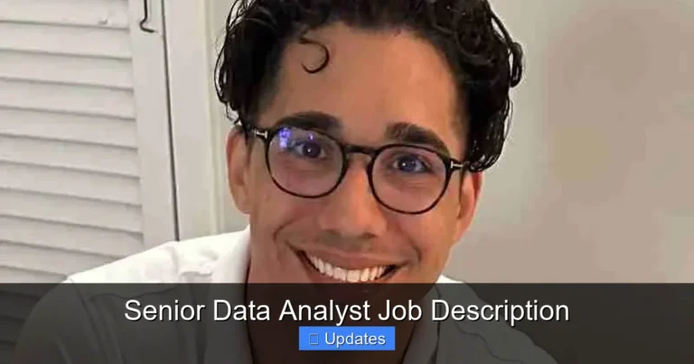 Senior Data Analyst Job Description