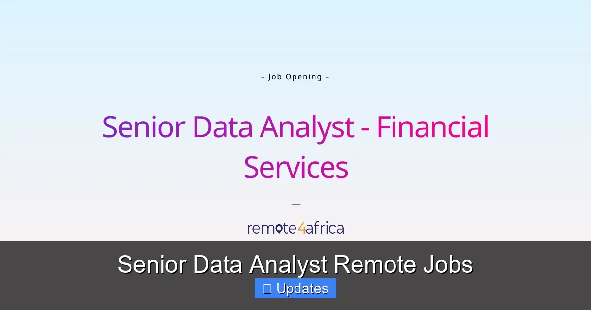 Senior Data Analyst Remote Jobs - SeniorsProTalk