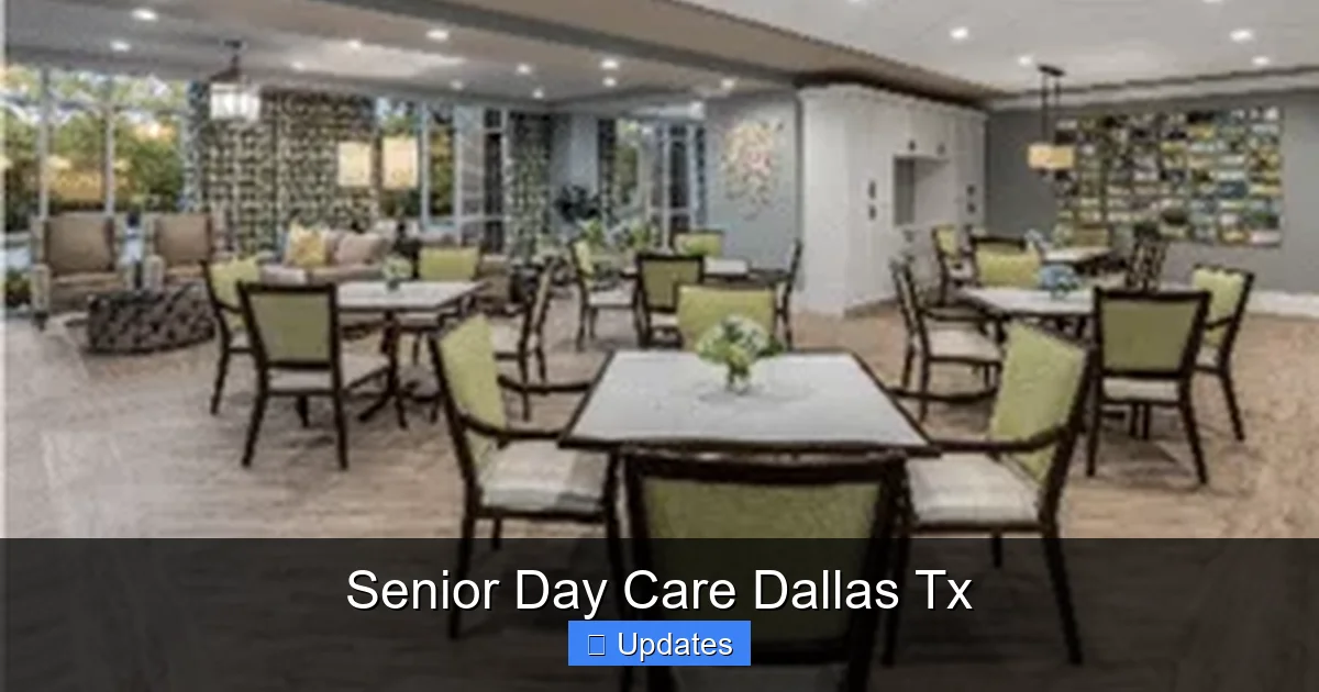 Senior Day Care Dallas Tx