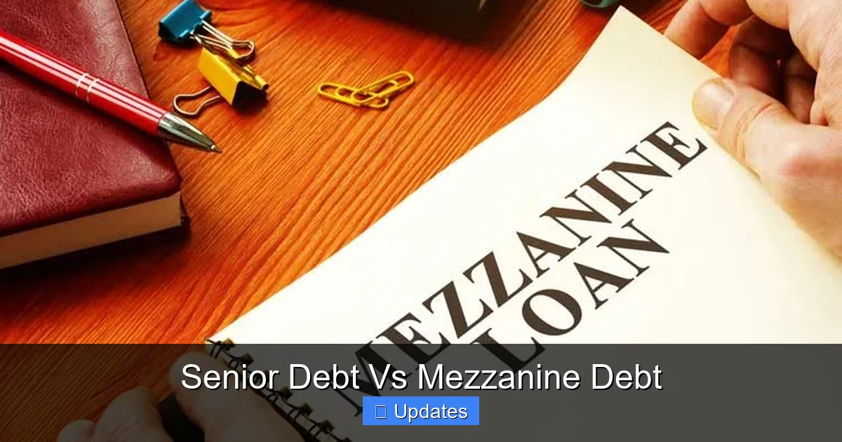 Senior Debt Vs Mezzanine Debt