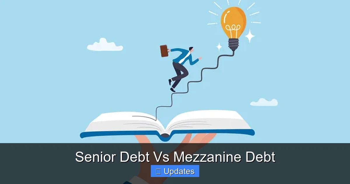 Senior Debt Vs Mezzanine Debt - SeniorsProTalk
