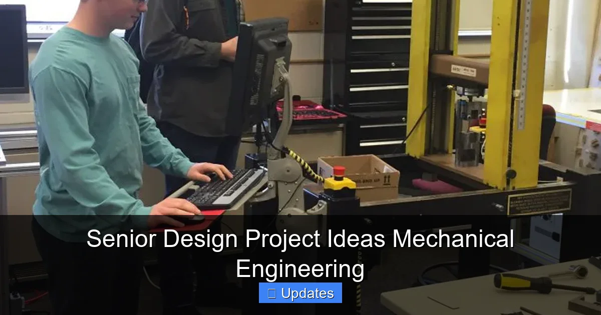 Senior Design Project Ideas Mechanical Engineering - SeniorsProTalk