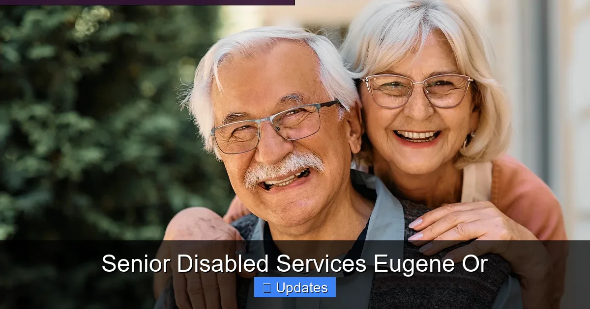 Senior Disabled Services Eugene Or