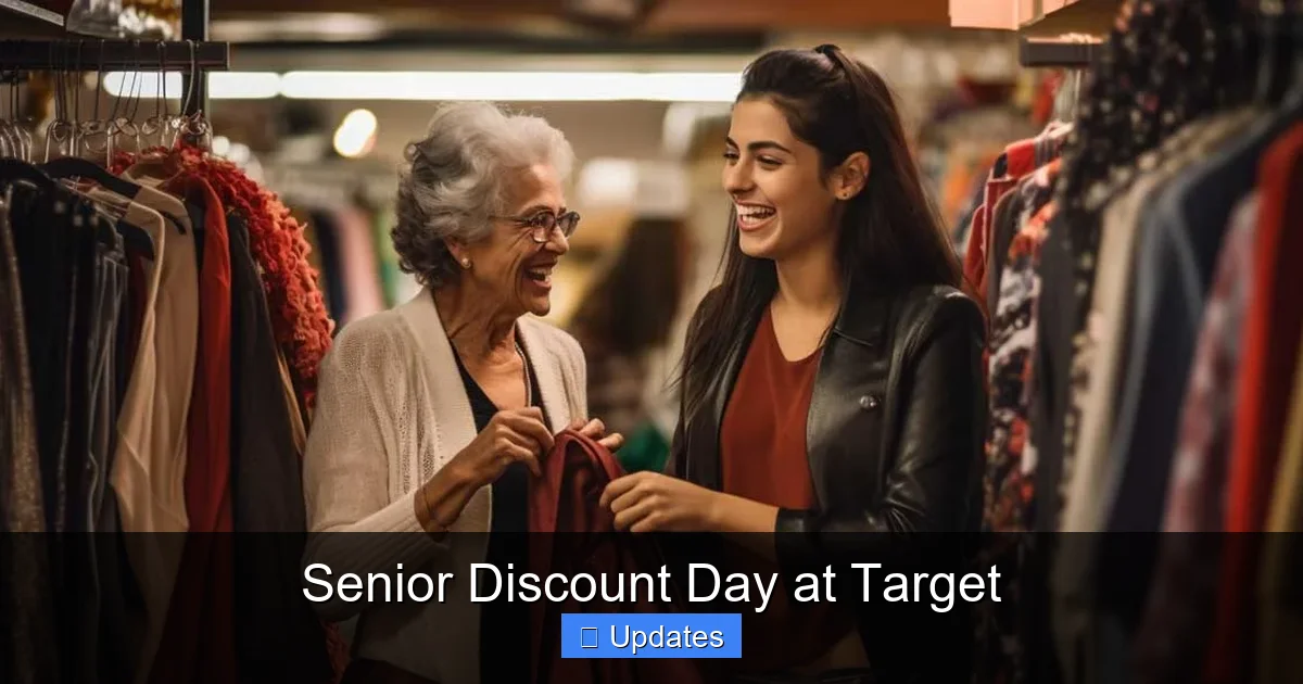Senior Discount Day at Target