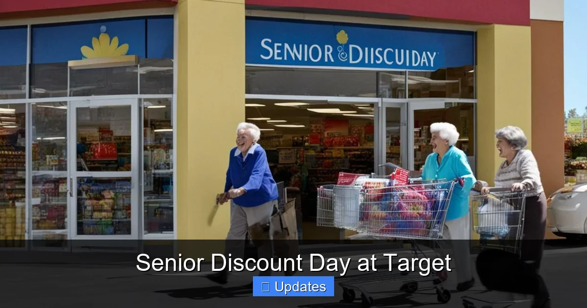 Senior Discount Day at Target