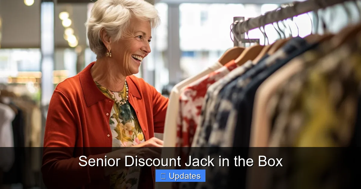 Senior Discount Jack in the Box