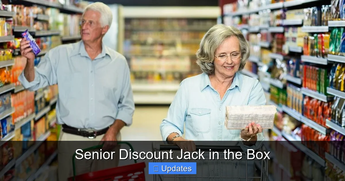 Senior Discount Jack in the Box