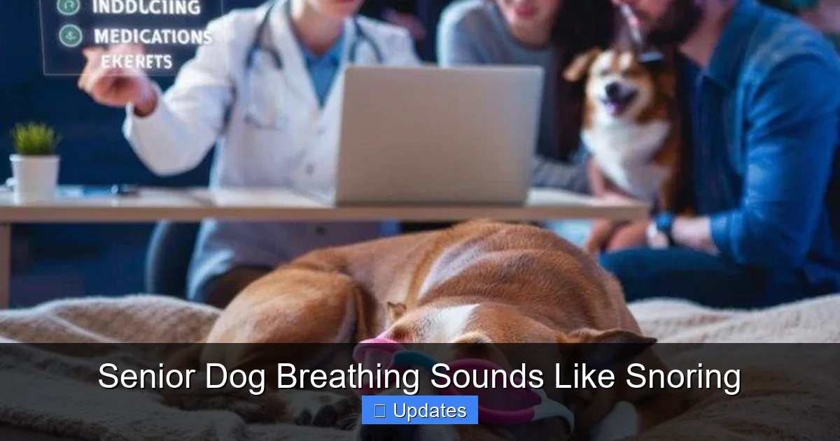 Senior Dog Breathing Sounds Like Snoring