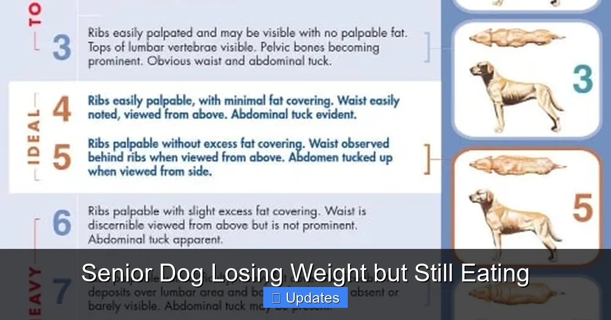 Senior Dog Losing Weight but Still Eating