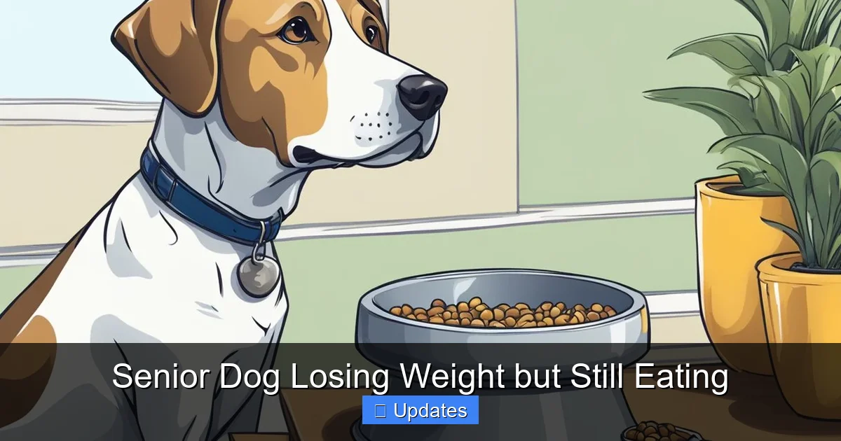 Senior Dog Losing Weight but Still Eating