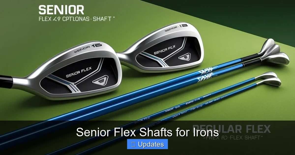Senior Flex Shafts for Irons
