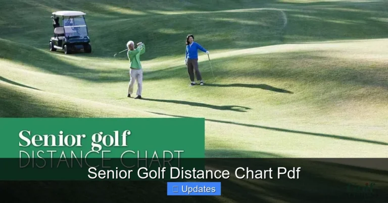 Senior Golf Distance Chart Pdf